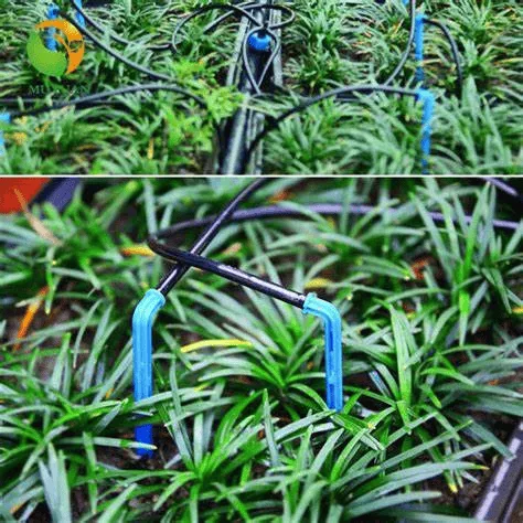 Plastic Watering Micro Drip Irrigation Sprinkler Arrow Emitter Bend System Kit Application image