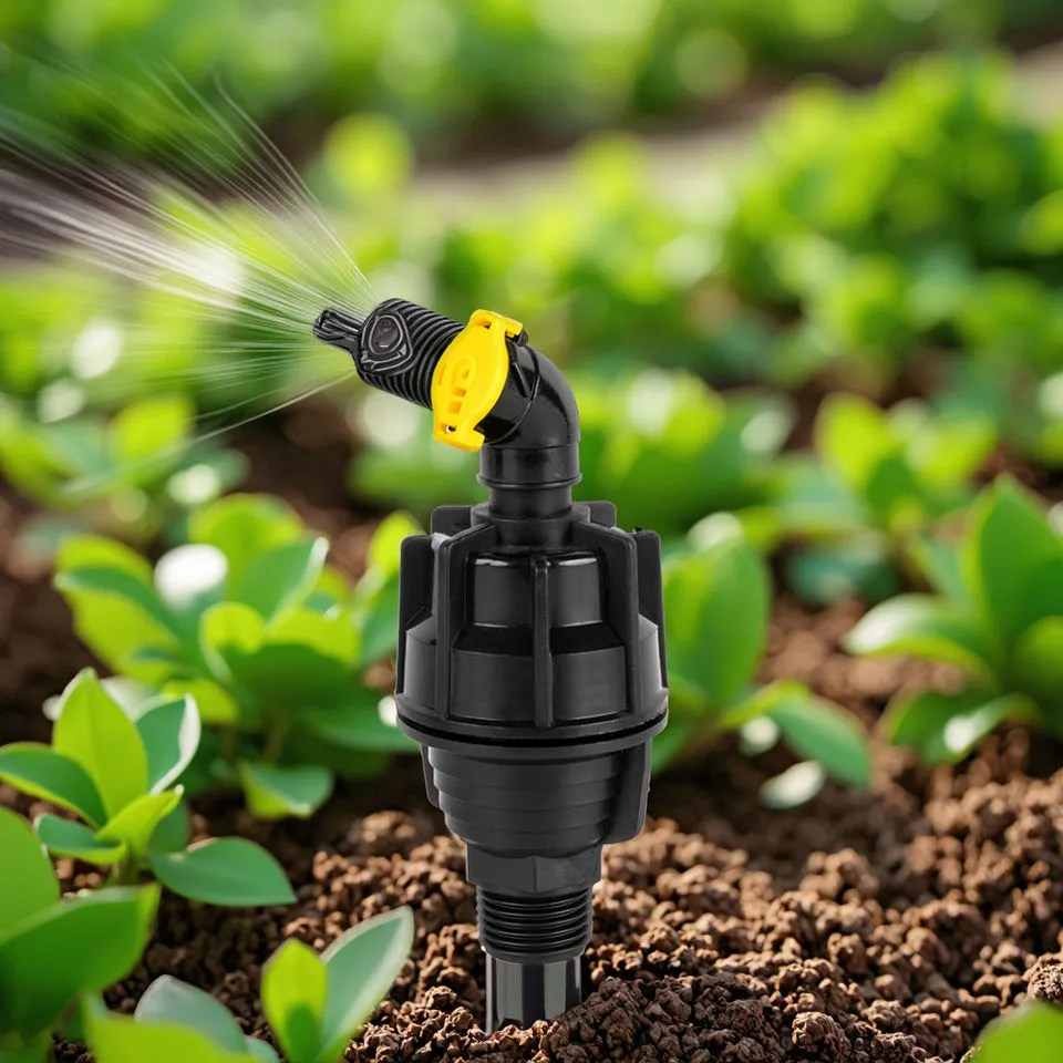 Watering Irrigation Rotating 360 Gear Drive Sprinklers Engineering Plastic 250-400KPA Pressure 9.5-10M Spray Radius Model Application image