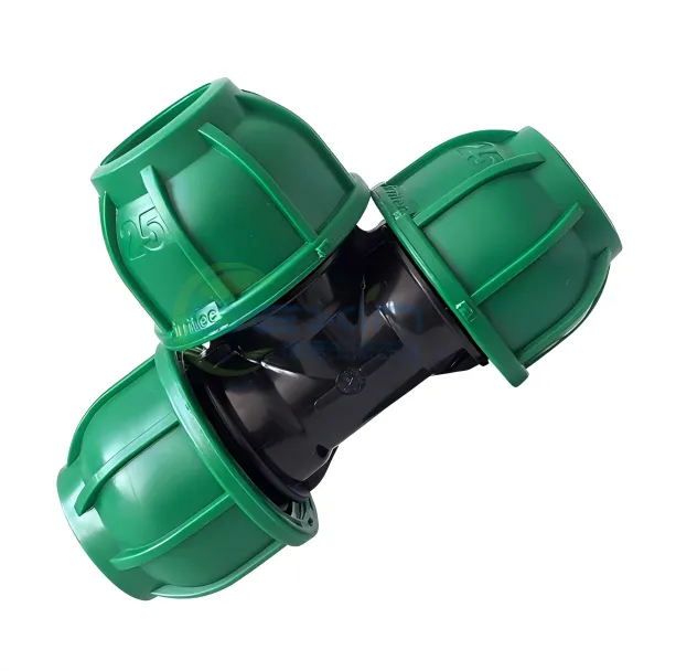 High Quality PN16 PE Pipe Quick Connectors All Types Size Green PP Compression Fittings for Irrigation System Cover image